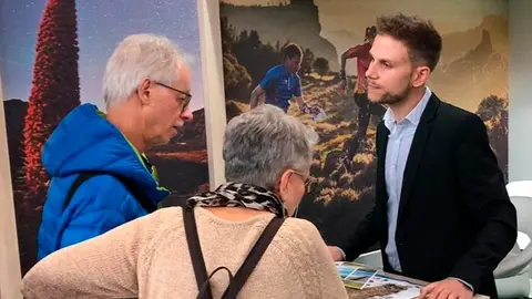 Imagen de archivo del stand del Patronato de Turismo de Fuerteventura en una feria.
