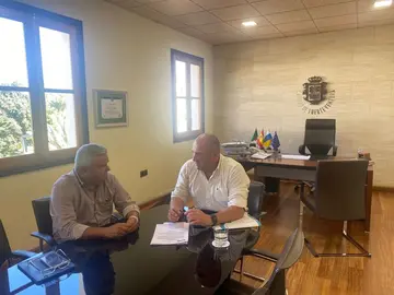 Juan Nicol&aacute;s Cabrera Saavedra en el Cabildo de Fuerteventura.