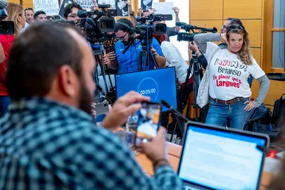Andr&eacute;s Brians&oacute; fue increpado por el p&uacute;blico.