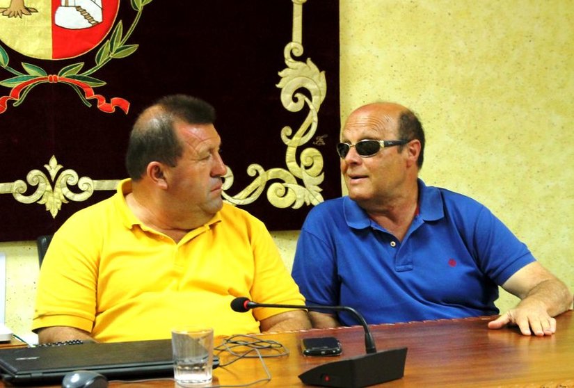 Alcalde y Jose Gomez durante una de las  reuniones mantenidas