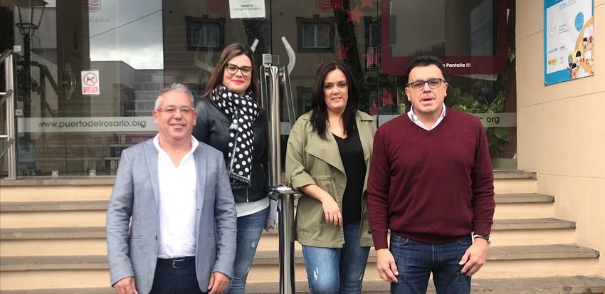 Miembros de Coalición Canaria en el Ayuntamiento de Puerto del Rosario.