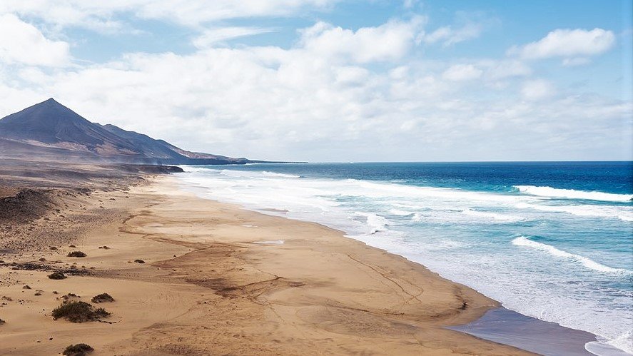 Playa de Cofete, al sur de  Fuerteventura.