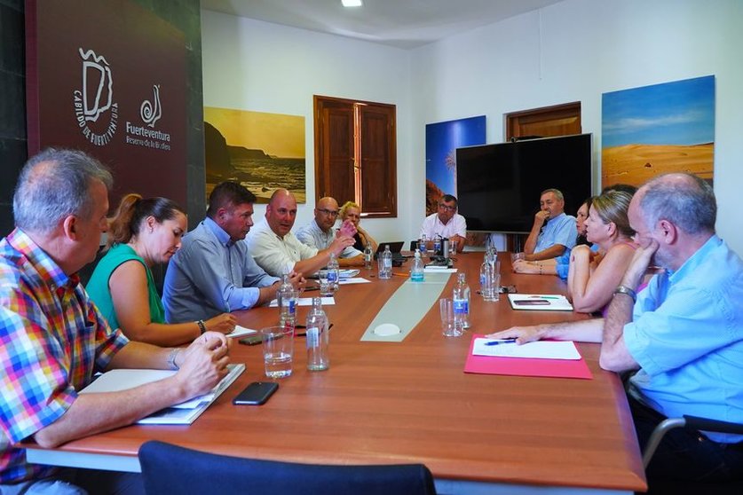 Reunión mantenida en el Cabildo de Fuerteventura.