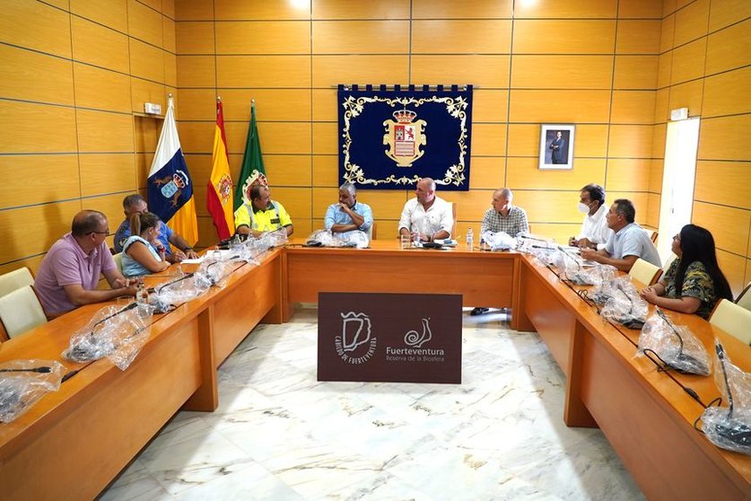 Reunión para coordinar una solución provisional a los accesos de la autovía hacia la capital majorera.