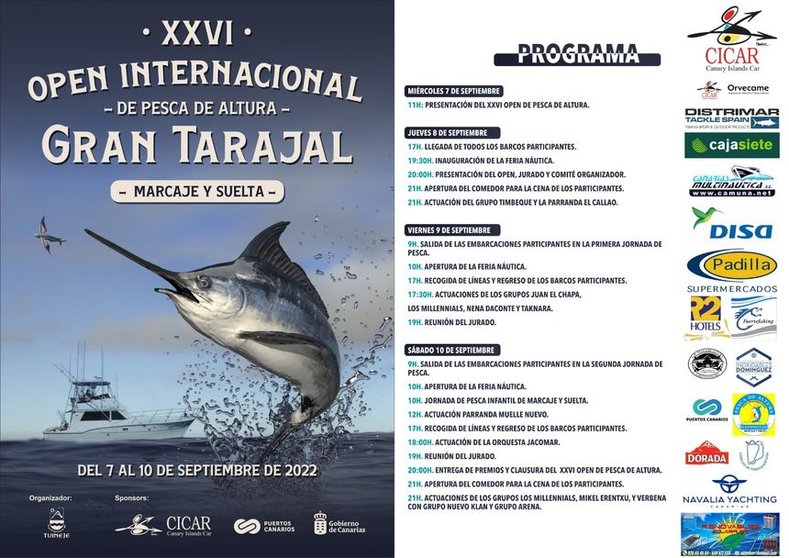 Cartel del XXVI Open Internacional de Pesca de Altura .