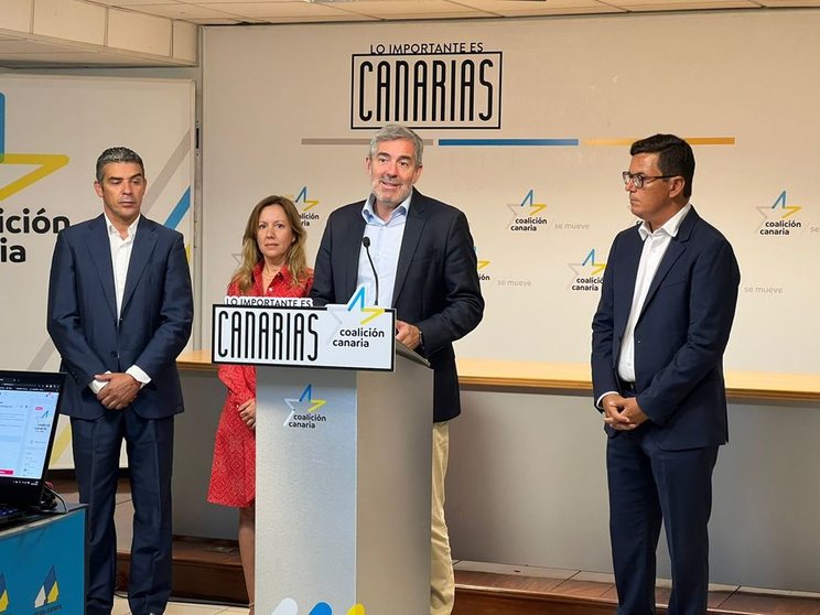 Rueda de prensa de Coalición Canaria.