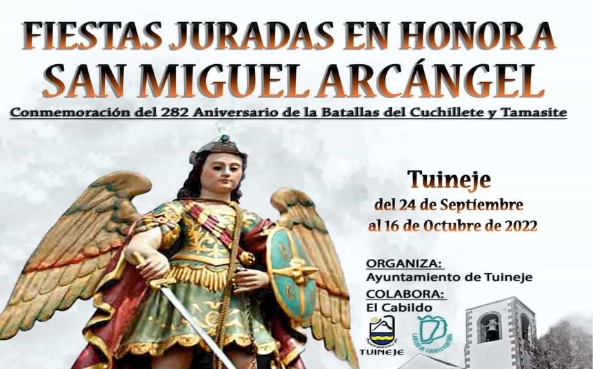 Cartel de las fiestas de San Miguel Arcángel.