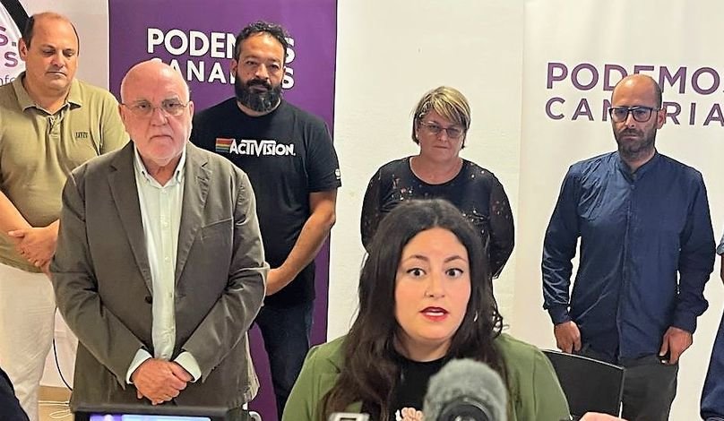 Rueda de prensa de Podemos Canarias.
