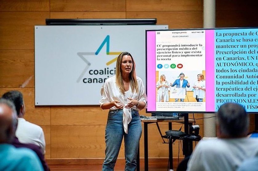 María Fernández, diputada de Coalición Canaria.