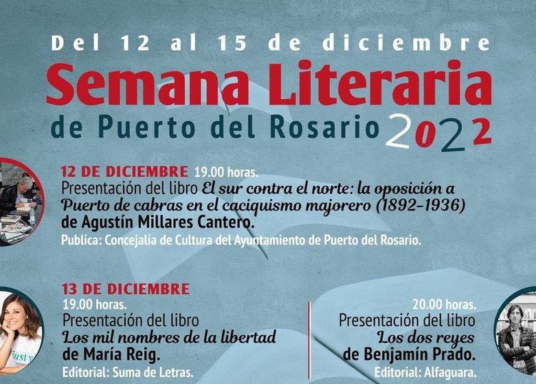 Cartel de la Semana Literaria de Puerto del Rosario.