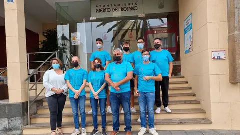 Participantes del Consejo de la Infancia y Adolescencia de Puerto del Rosario.