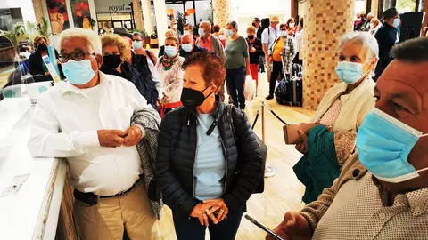 Mayores en la estancia organizada por el Ayuntamiento de Antigua.