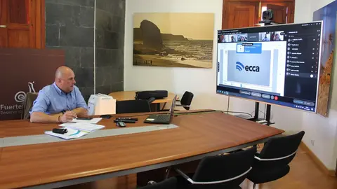 Sergio Lloret, presidente del Cabildo de Fuerteventura.