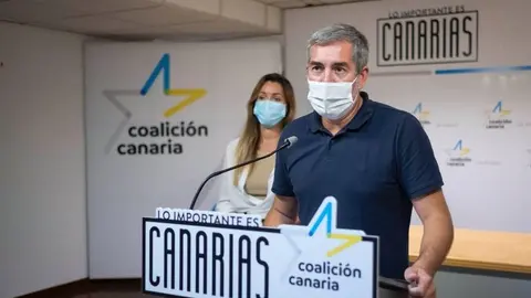 Fernando Clavijo en rueda de prensa.