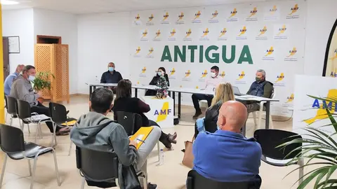 AMF, reuni&oacute;n de partido en diciembre de 2021.