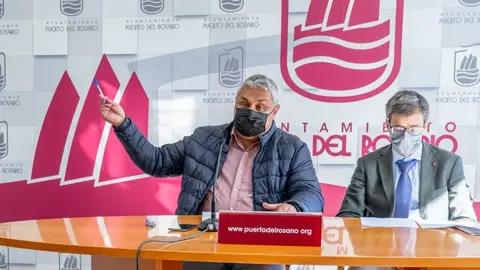 Juan Jim&eacute;nez y Juan Manuel Verdugo en la Presentaci&oacute;n de los Presupuestos 2022.
