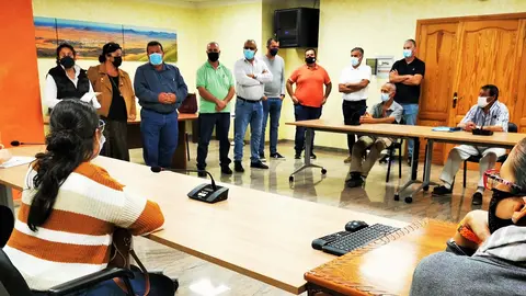 Presentacion y bienvenida los trabajadores del Plan de Emplo de Antigua.