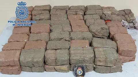 Droga incautada por la Polic&iacute;a Nacional.