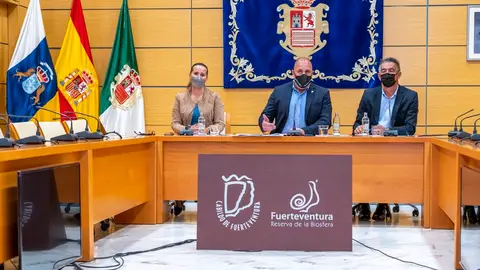 Rueda de prensa para hacer el balance de gesti&oacute;n del Cabildo de Fuerteventura.