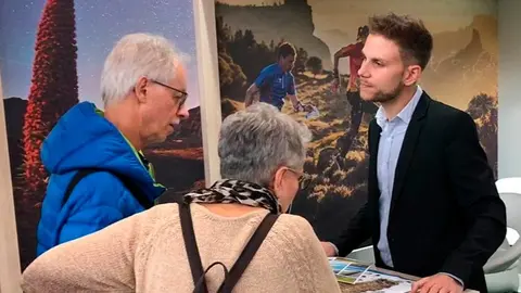 Imagen de archivo del stand del Patronato de Turismo de Fuerteventura en una feria.