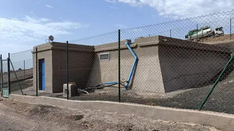 Dep&oacute;sito de Agua del Caaf en Tarajalejo.