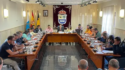 Pleno del Ayuntamiento de La Oliva.