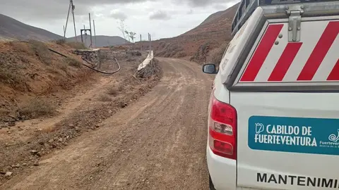 Camino rural de Fuerteventura.