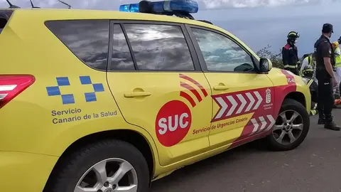 Veh&iacute;culo del Servicio de Urgencias Canario.
