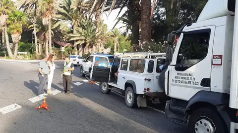 Control para combatir el intrusismo en el transporte de Fuerteventura.