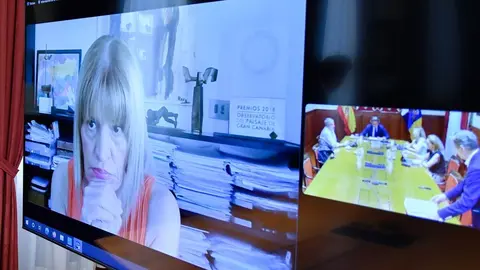 Esther Gonz&aacute;lez, vicepresidenta primera de la Mesa del Parlamento y diputada por Nueva Canarias.