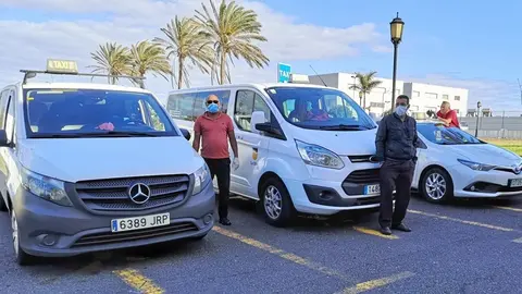 Taxis de La Oliva, en una imagen de archivo .