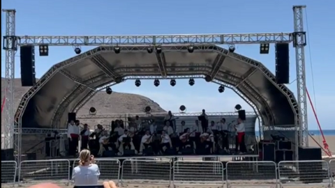 Concierto de Los Sabande&ntilde;os en la Feria de Oportunidades de Gran Tarajal.