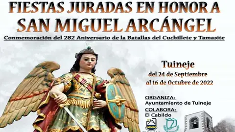 Cartel de las fiestas de San Miguel Arc&aacute;ngel.