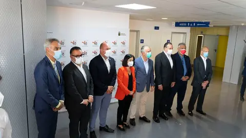 Acto conmemorativo en el Hospital de Fuerteventura de este viernes.