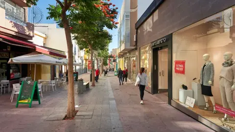 Zona comercial abierta.