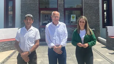 Andr&eacute;s Rodr&iacute;guez, Pedro Amador y Fiamma Guerra, siendo compa&ntilde;eros de En Marcha.