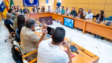 Votaci&oacute;n sobre el asunto de Dreamland en el pleno del Cabildo de Fuerteventura.